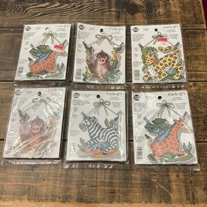 NMI Needle Magic Curly-Q's Animal Cross Stitch Kits Lot of 6
